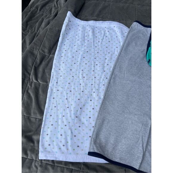 Baby Blanket Bundle Of 2 Both 100% Cotton Baby Blankets - Picture 3 of 8